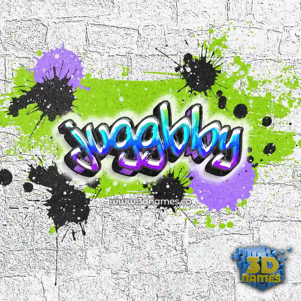 juggbby in Graffiti Grunge style - 3D name wallpaper