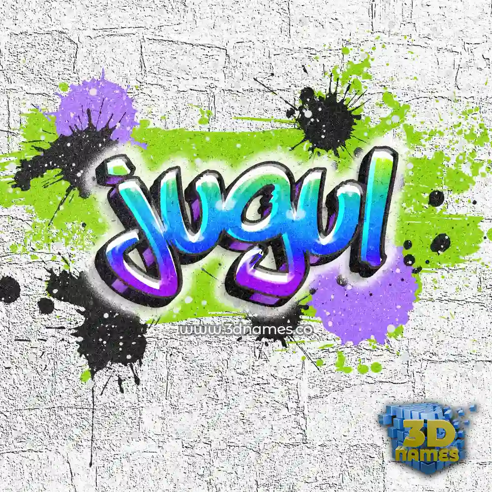 jugul in Graffiti Grunge style - 3D name wallpaper