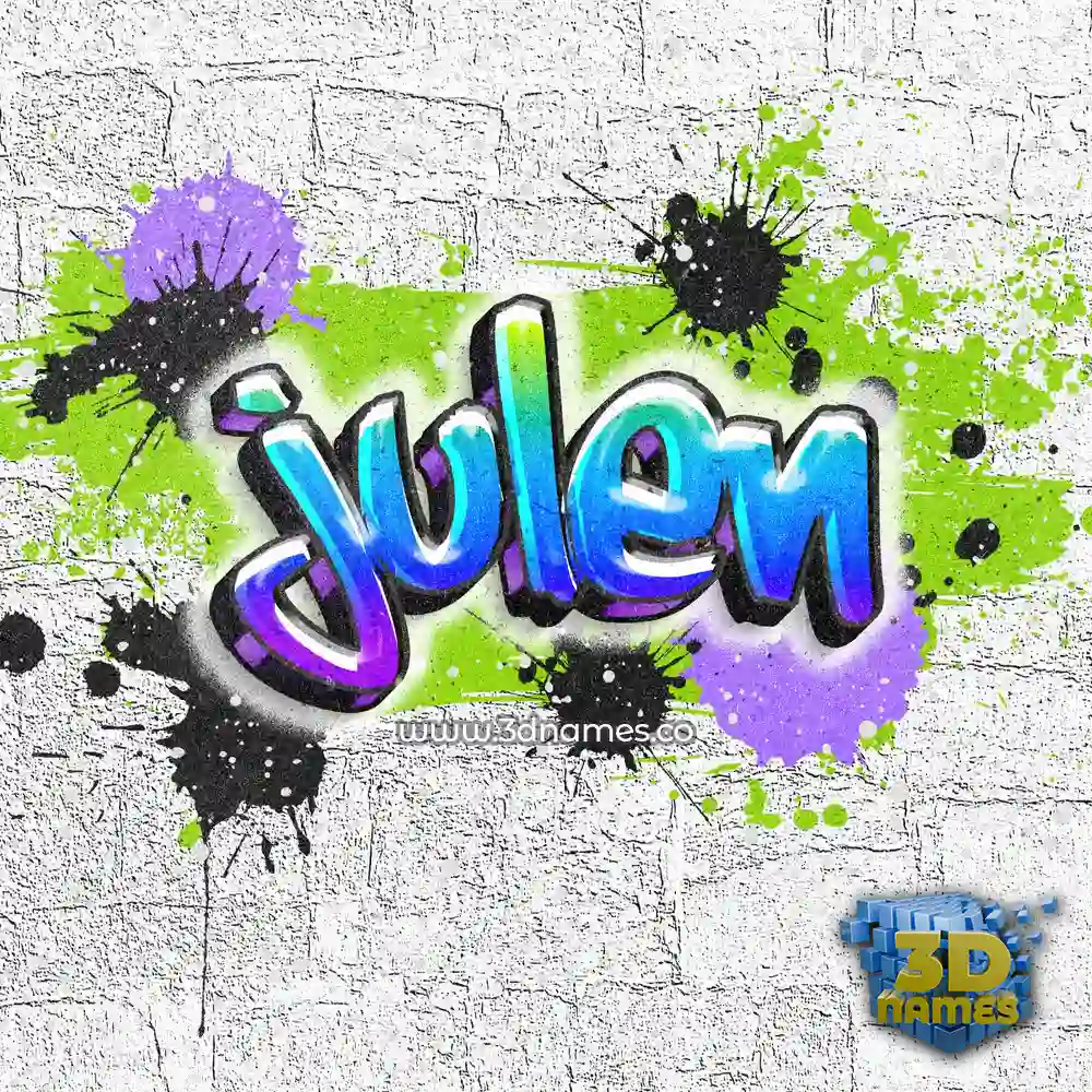 julen in Graffiti Grunge style - 3D name wallpaper