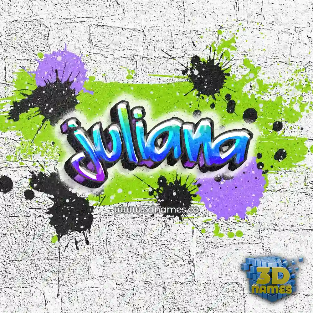 juliana in Graffiti Grunge style - 3D name wallpaper