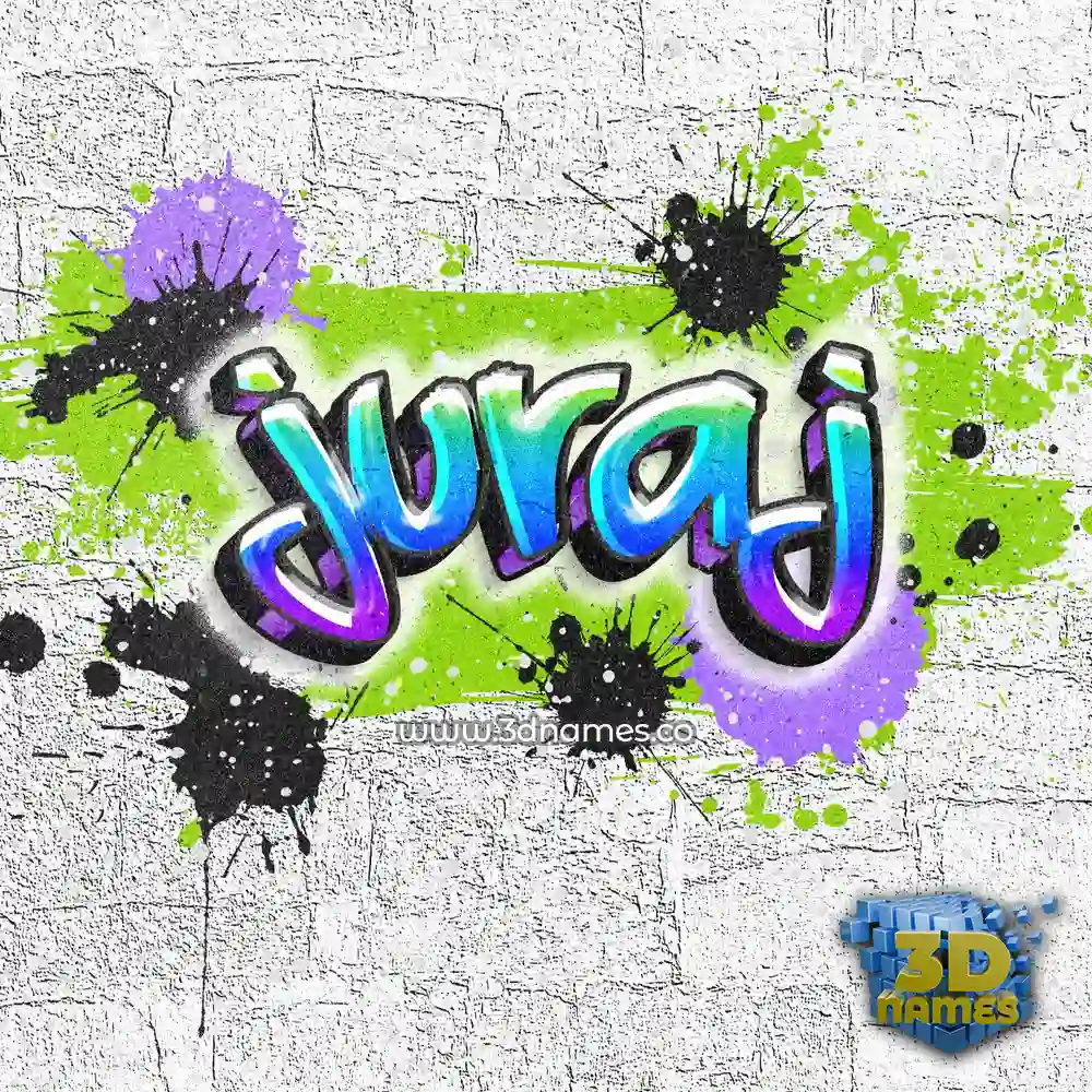 juraj in Graffiti Grunge style - 3D name wallpaper