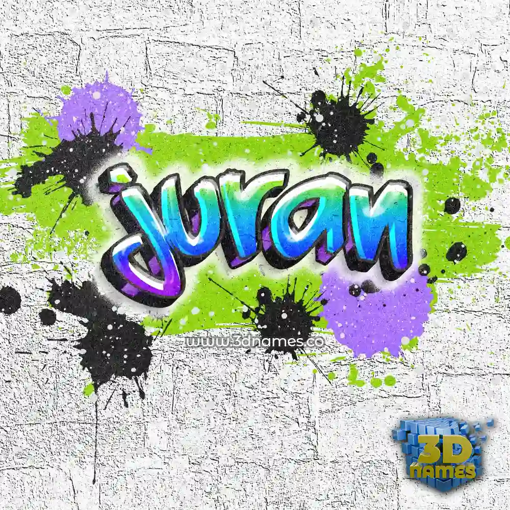 juran in Graffiti Grunge style - 3D name wallpaper