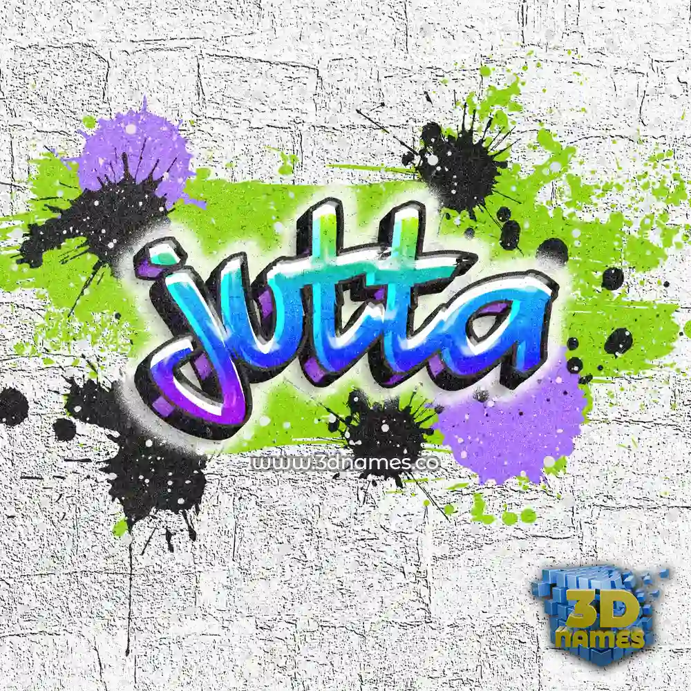 jutta in Graffiti Grunge style - 3D name wallpaper