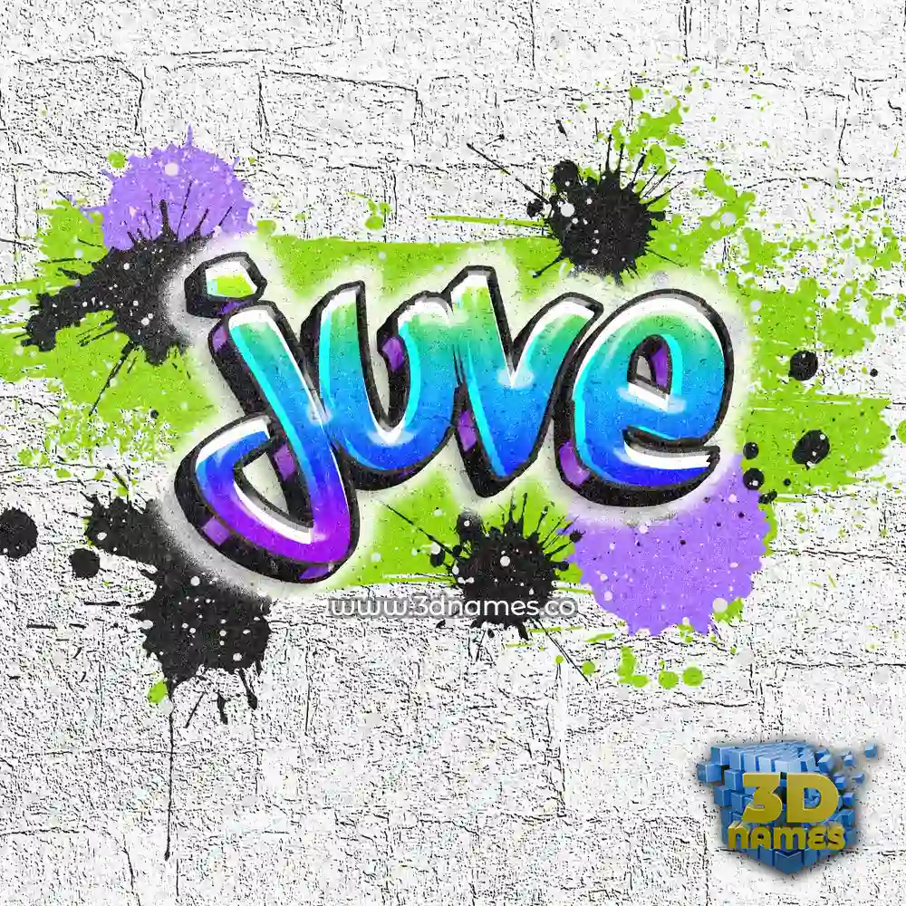 juve in Graffiti Grunge style - 3D name wallpaper