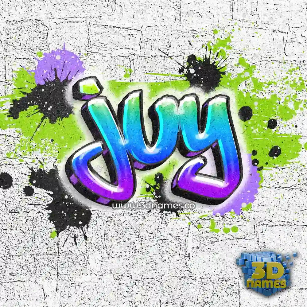 juy in Graffiti Grunge style - 3D name wallpaper