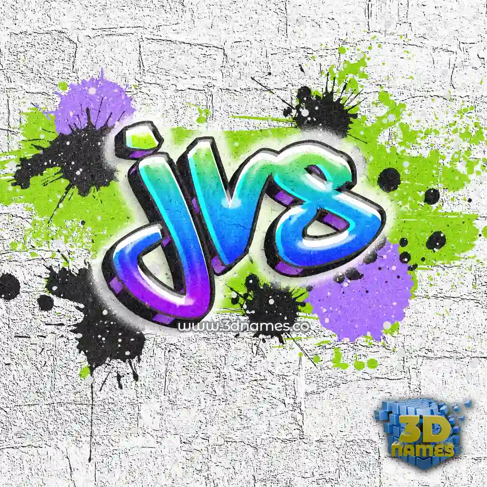 jvs in Graffiti Grunge style - 3D name wallpaper