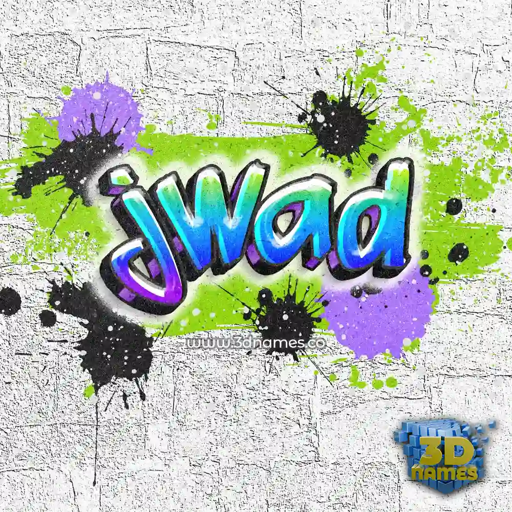 jwad in Graffiti Grunge style - 3D name wallpaper