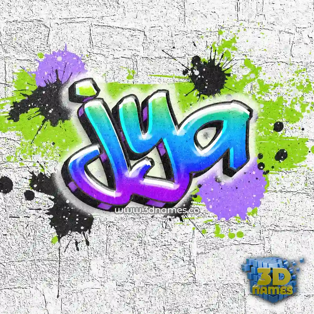 jya in Graffiti Grunge style - 3D name wallpaper