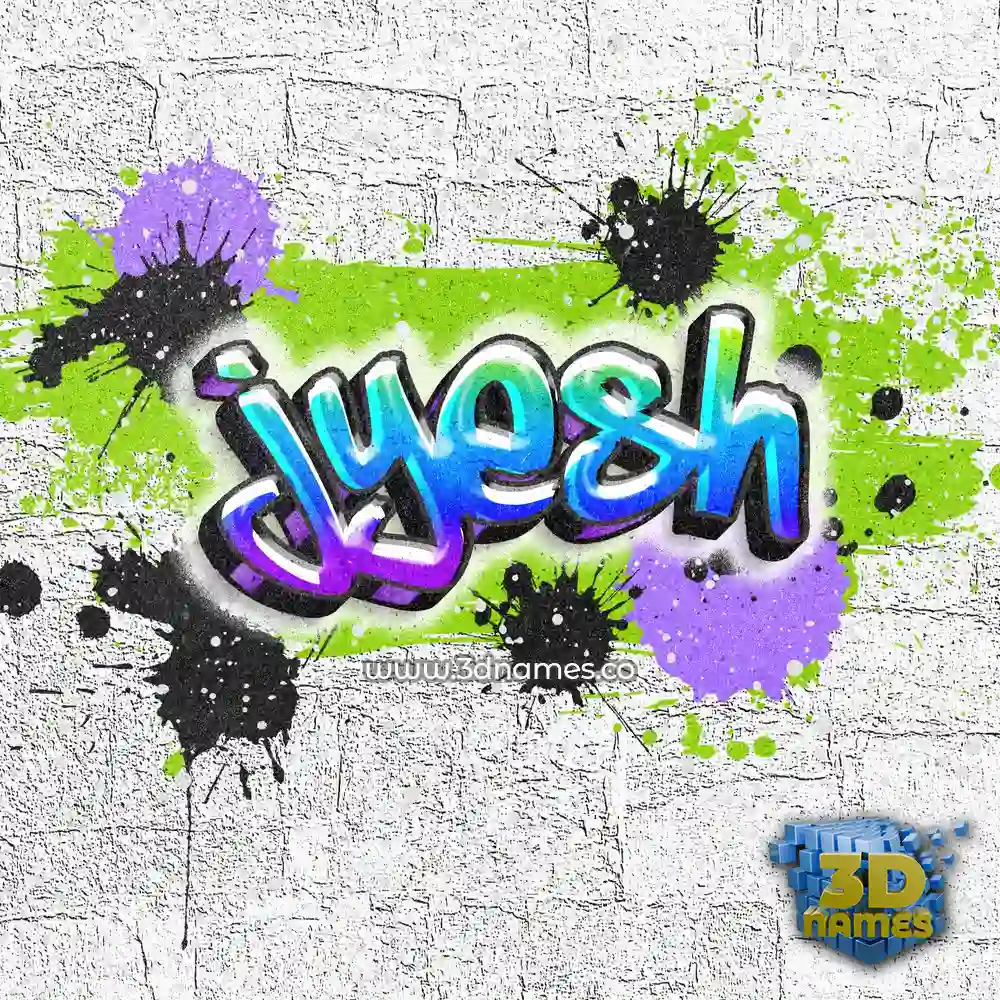 jyesh in Graffiti Grunge style - 3D name wallpaper