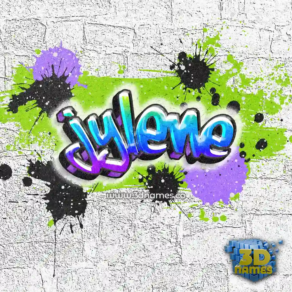 jylene in Graffiti Grunge style - 3D name wallpaper