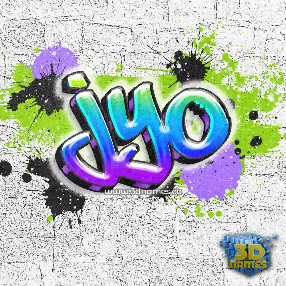 jyo in Graffiti Grunge style - 3D name wallpaper
