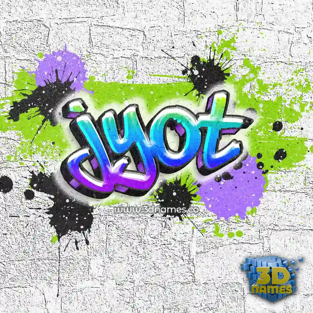 jyot in Graffiti Grunge style - 3D name wallpaper