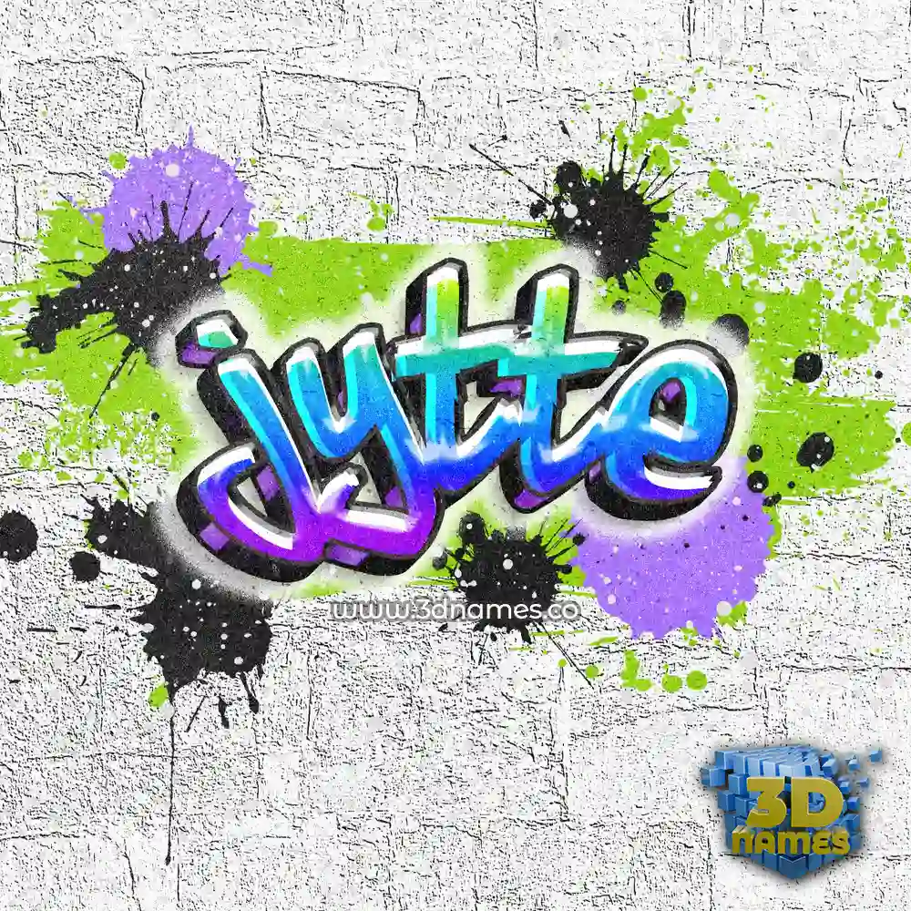 jytte in Graffiti Grunge style - 3D name wallpaper