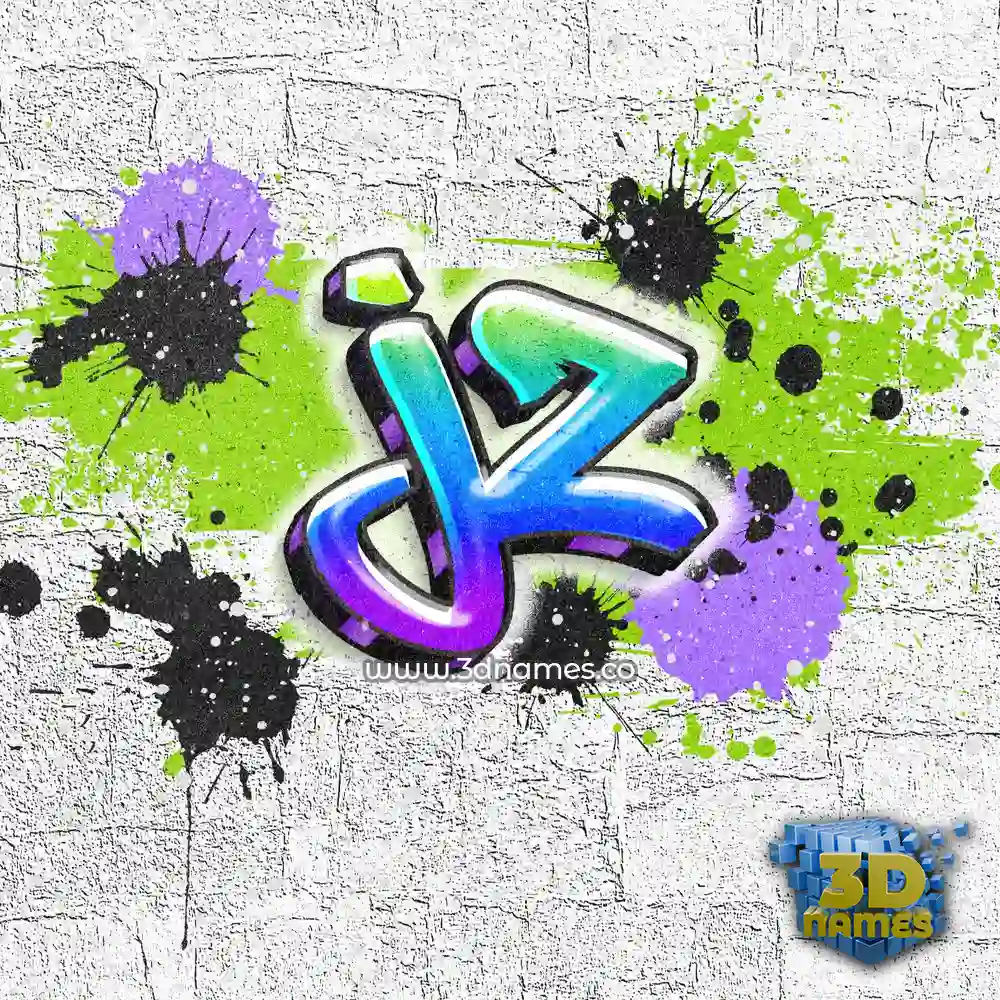 jz in Graffiti Grunge style - 3D name wallpaper
