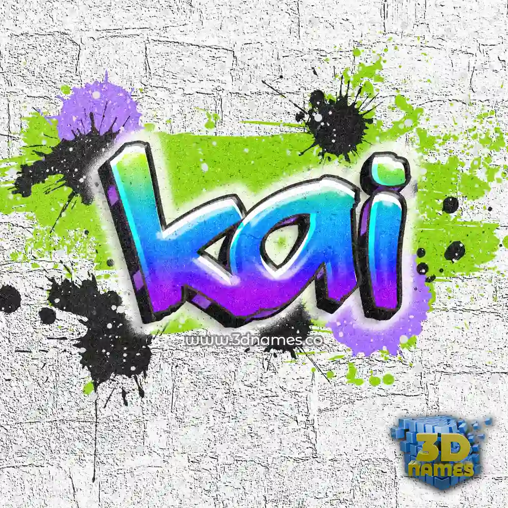 kai in Graffiti Grunge style - 3D name wallpaper