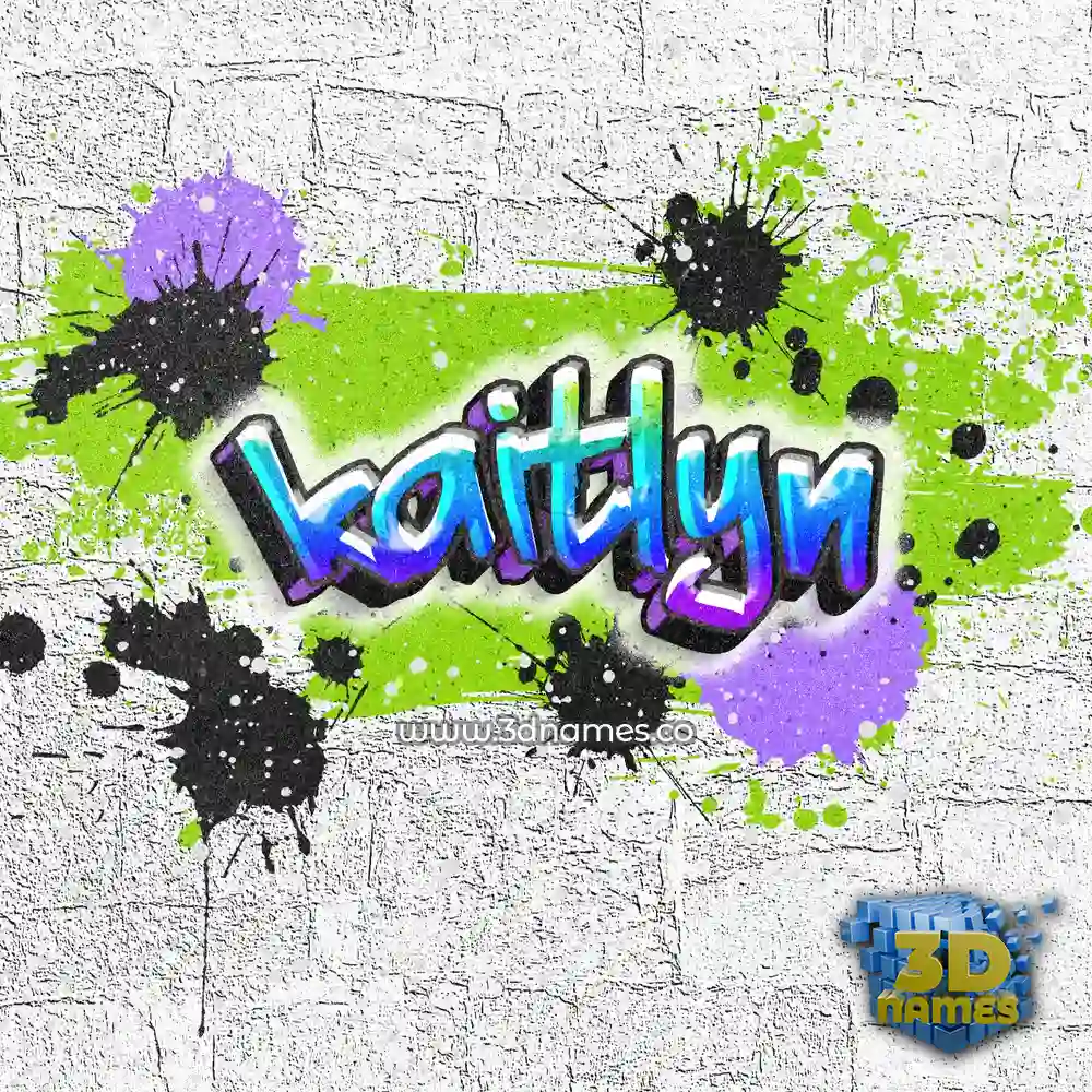 kaitlyn in Graffiti Grunge style - 3D name wallpaper