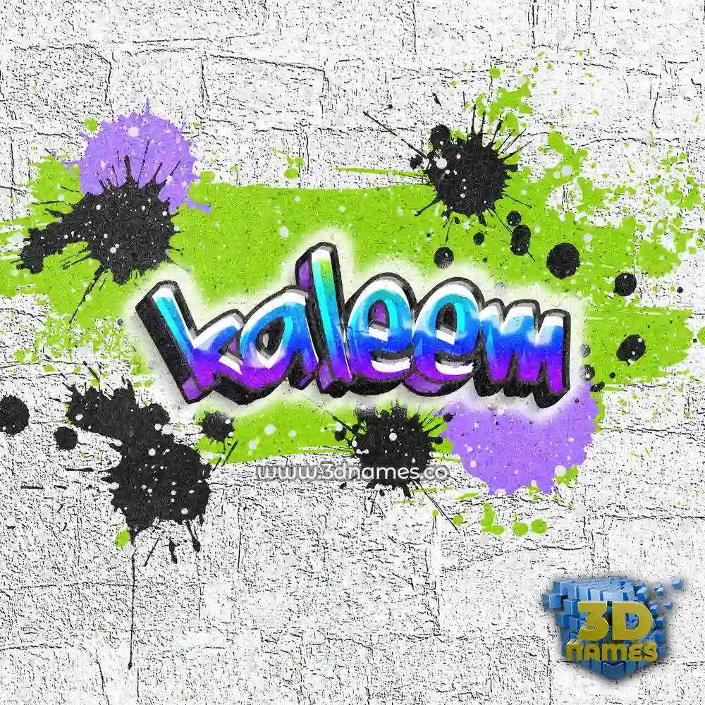 kaleem in Graffiti Grunge style - 3D name wallpaper
