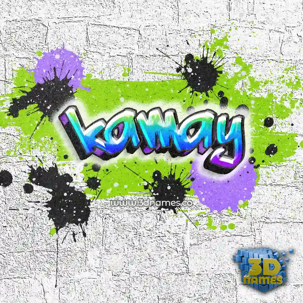 kamay in Graffiti Grunge style - 3D name wallpaper