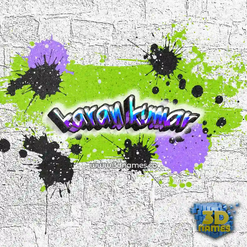 karan kumar in Graffiti Grunge style - 3D name wallpaper