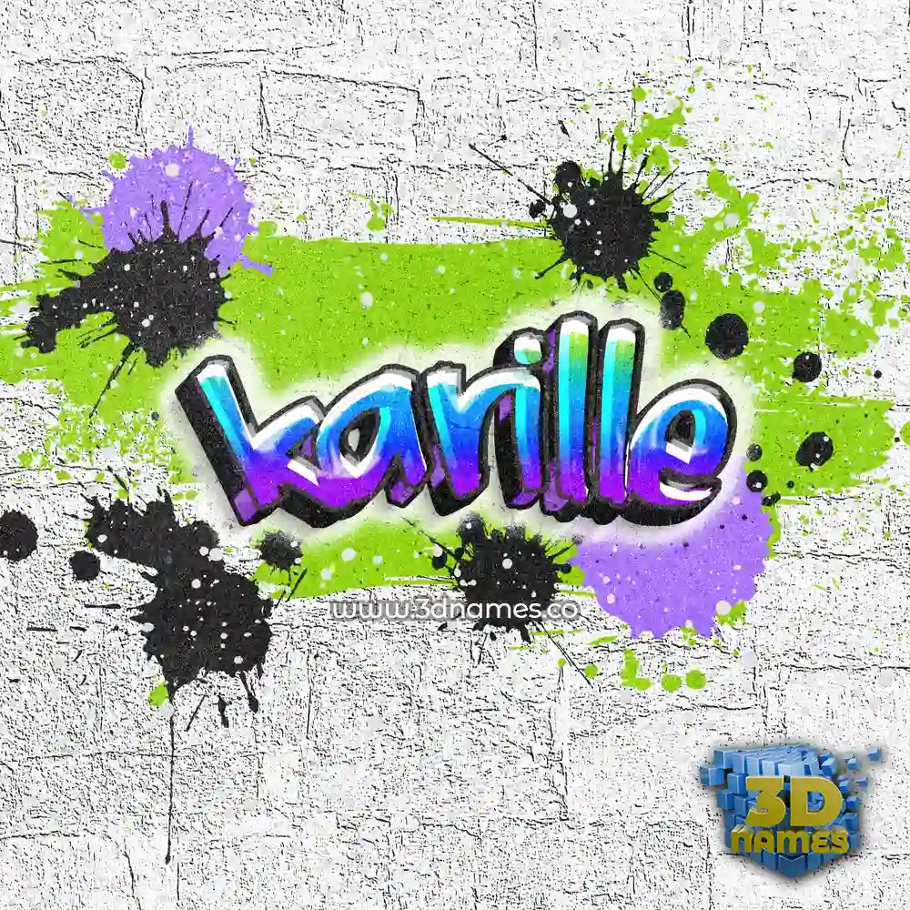 karille in Graffiti Grunge style - 3D name wallpaper