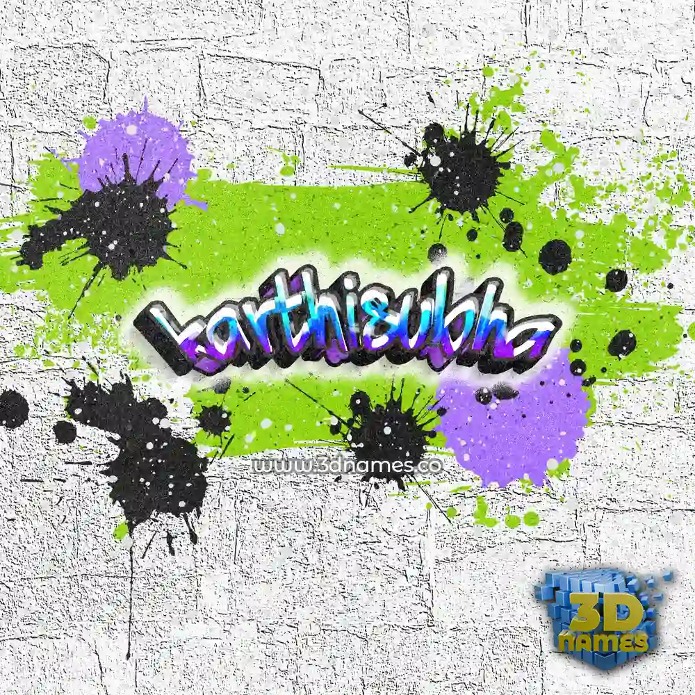 karthisubha in Graffiti Grunge style - 3D name wallpaper