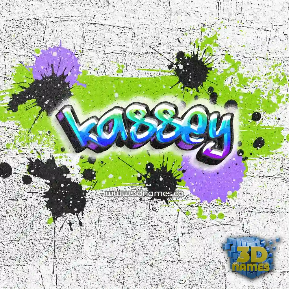 kassey in Graffiti Grunge style - 3D name wallpaper