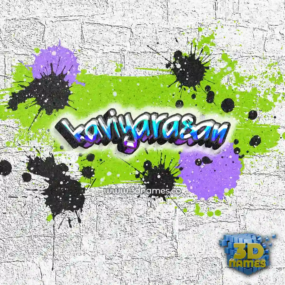 kaviyarasan in Graffiti Grunge style - 3D name wallpaper