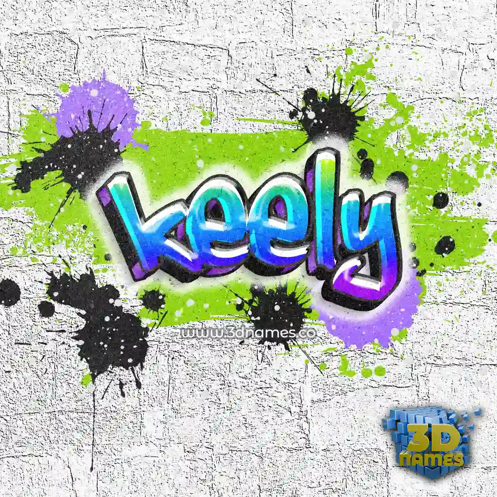 keely in Graffiti Grunge style - 3D name wallpaper