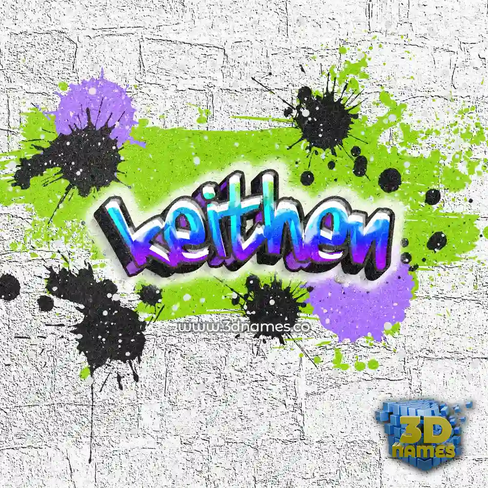 keithen in Graffiti Grunge style - 3D name wallpaper