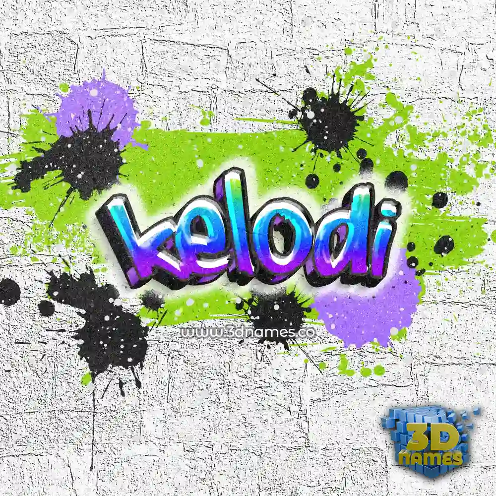 kelodi in Graffiti Grunge style - 3D name wallpaper