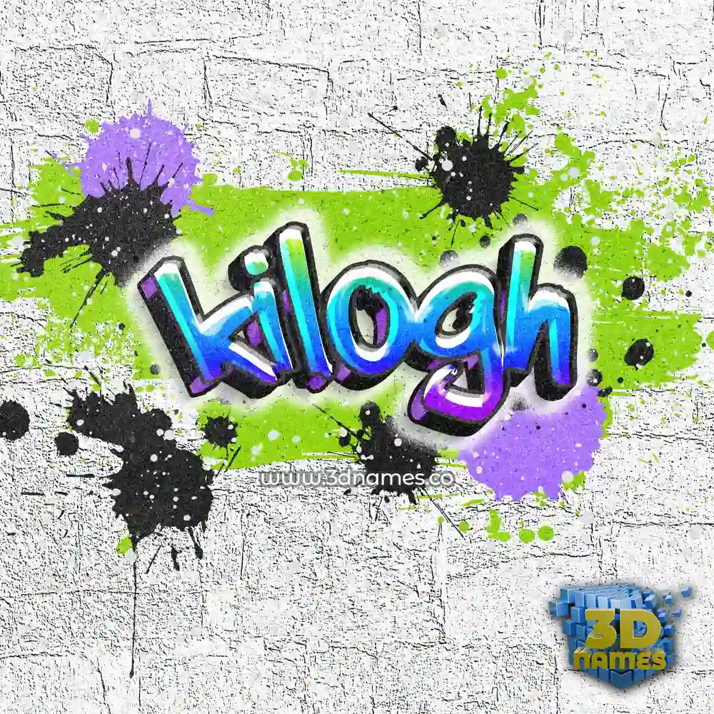 kilogh in Graffiti Grunge style - 3D name wallpaper