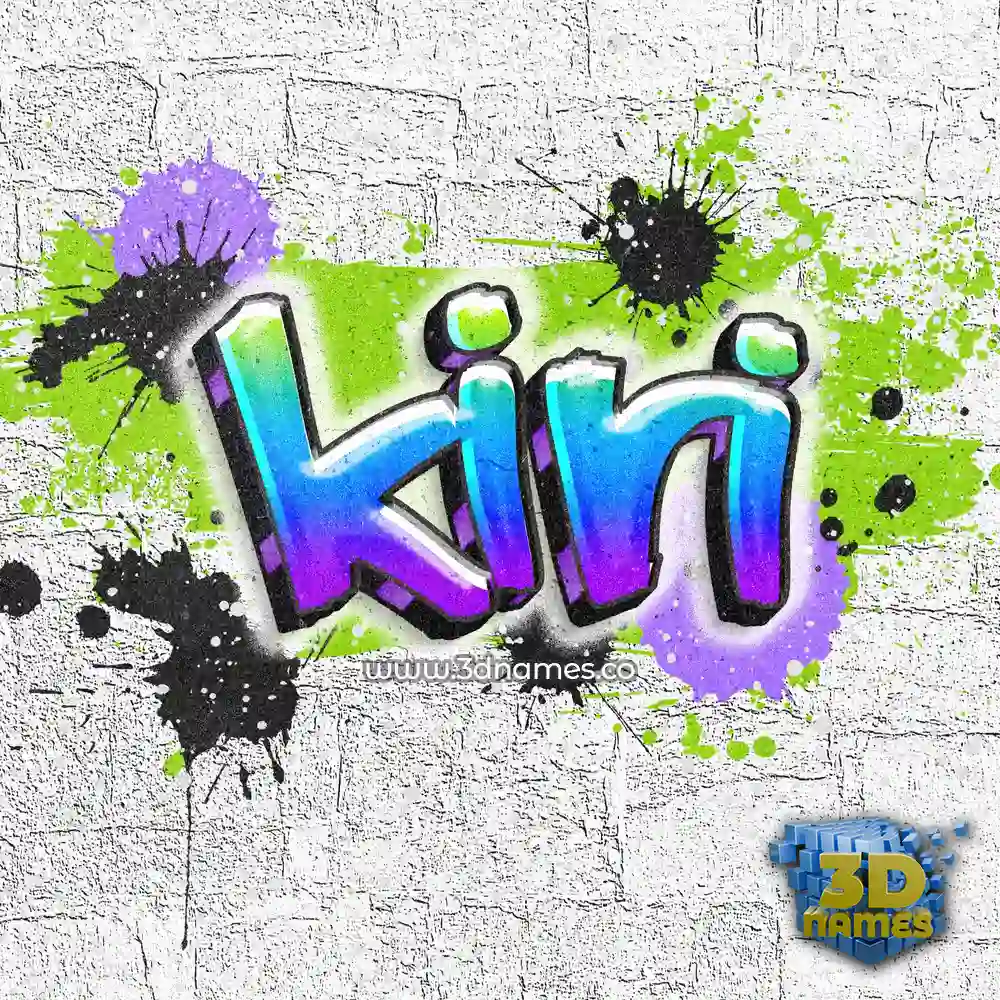 kiri in Graffiti Grunge style - 3D name wallpaper