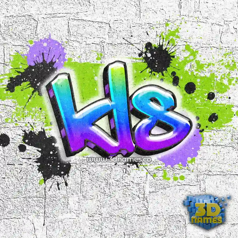 kls in Graffiti Grunge style - 3D name wallpaper