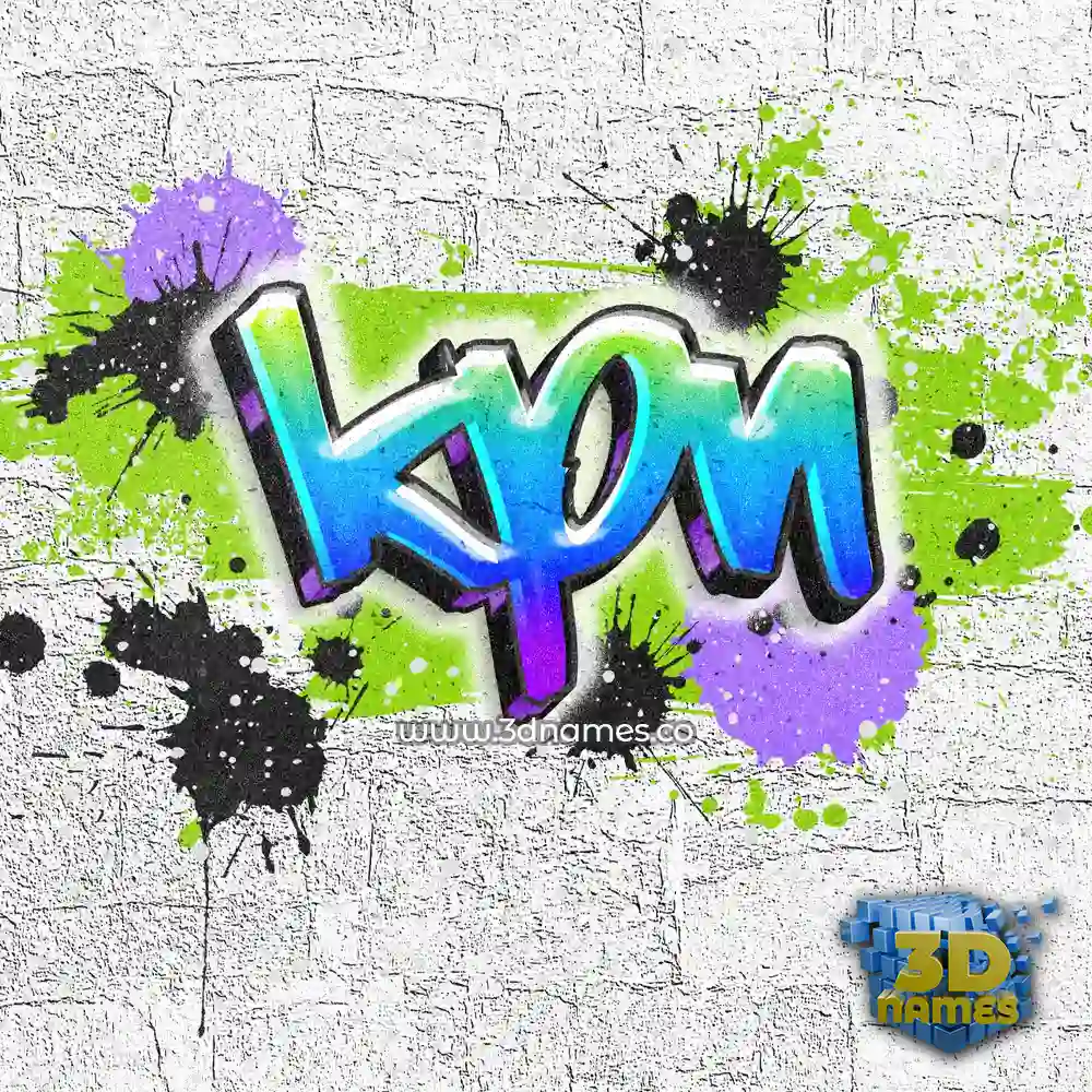 kpn in Graffiti Grunge style - 3D name wallpaper