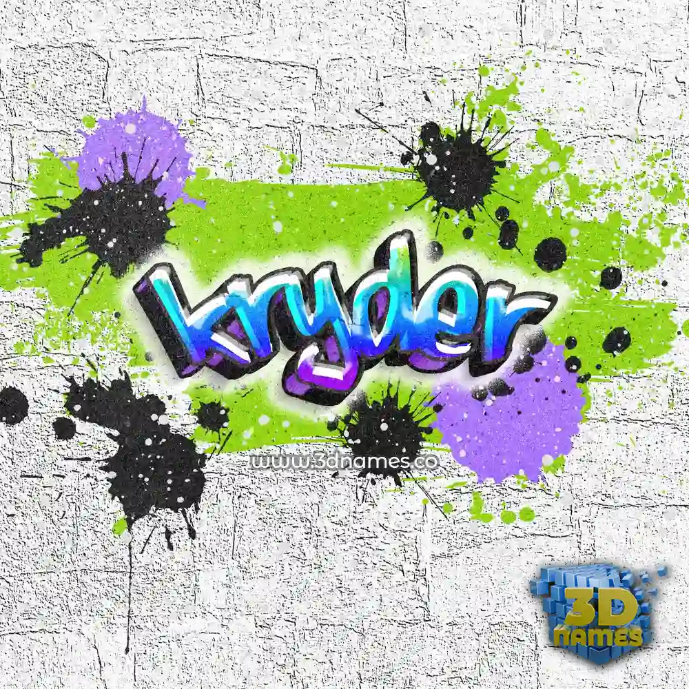 kryder in Graffiti Grunge style - 3D name wallpaper