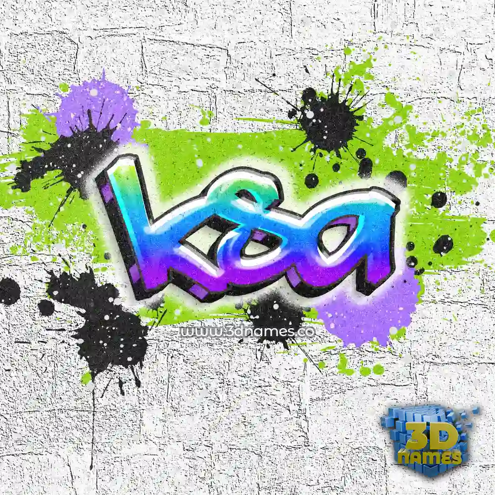 ksa in Graffiti Grunge style - 3D name wallpaper