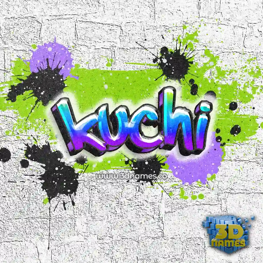 kuchi in Graffiti Grunge style - 3D name wallpaper