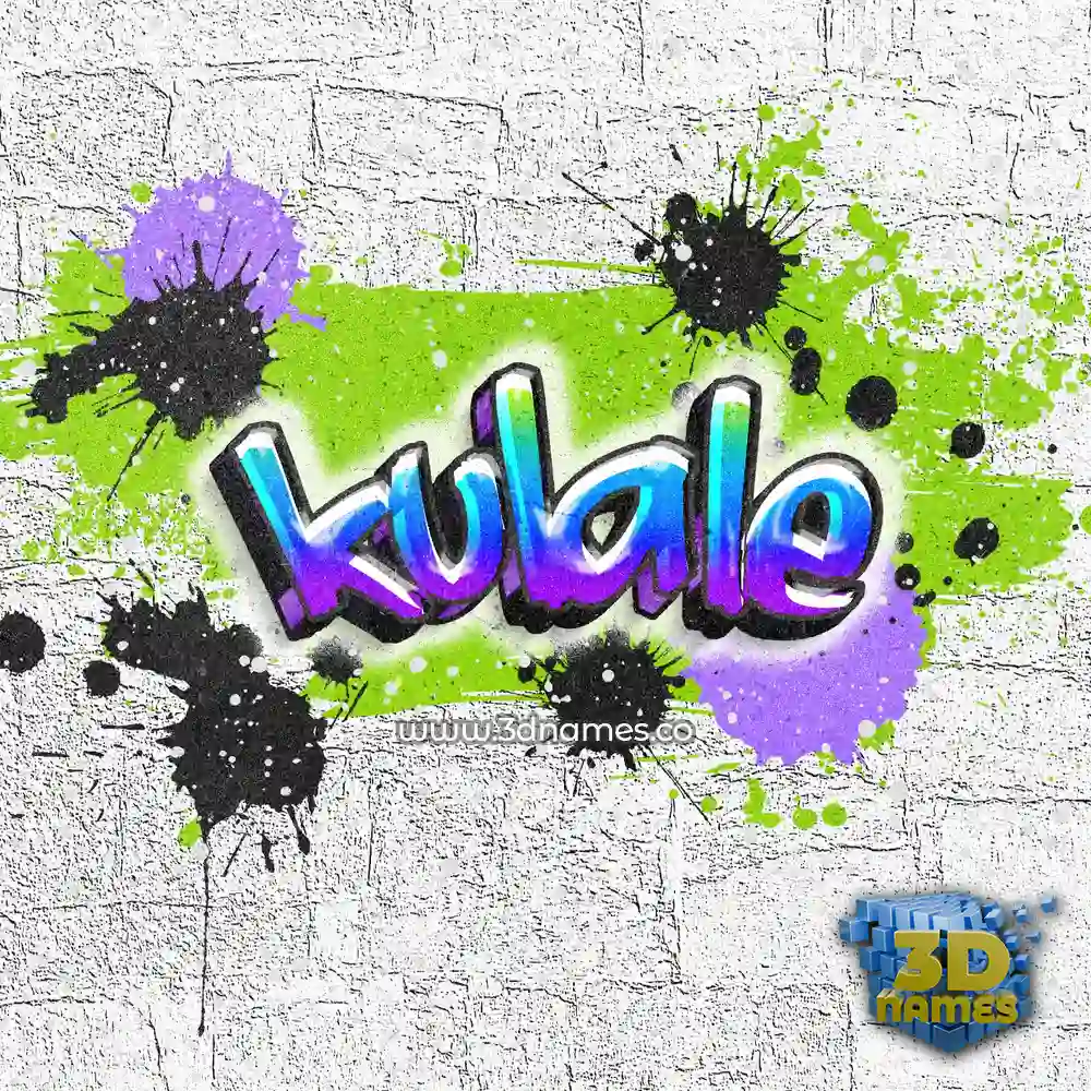 kulale in Graffiti Grunge style - 3D name wallpaper