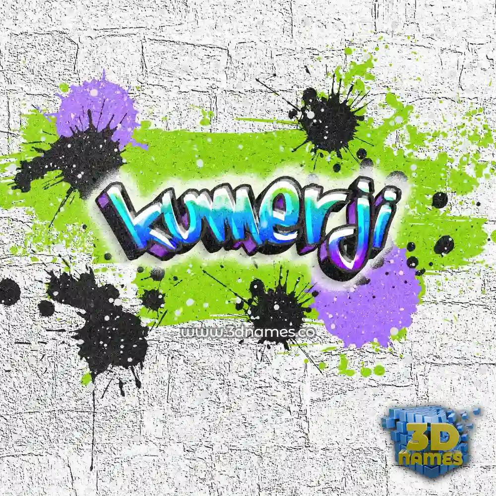 kumerji in Graffiti Grunge style - 3D name wallpaper