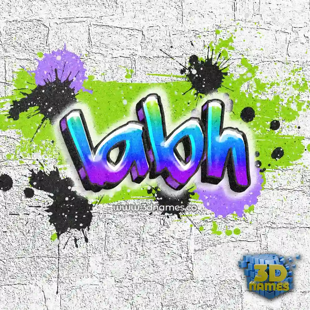 labh in Graffiti Grunge style - 3D name wallpaper