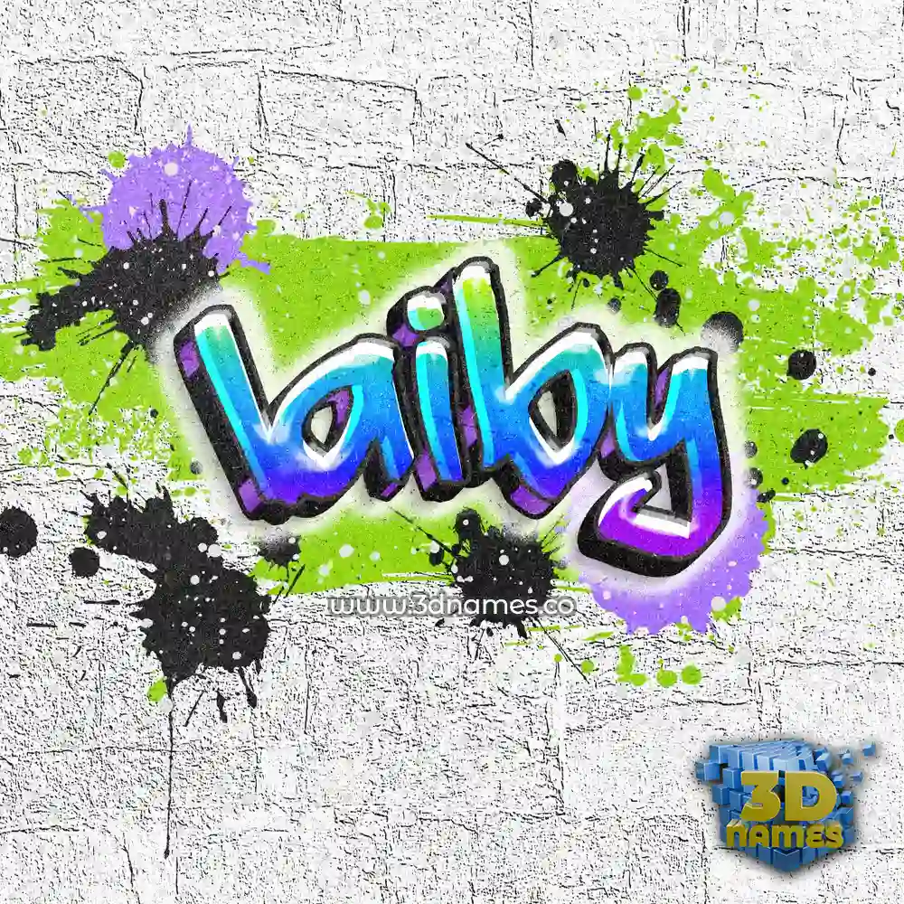 laiby in Graffiti Grunge style - 3D name wallpaper
