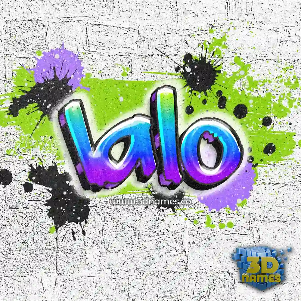 lalo in Graffiti Grunge style - 3D name wallpaper