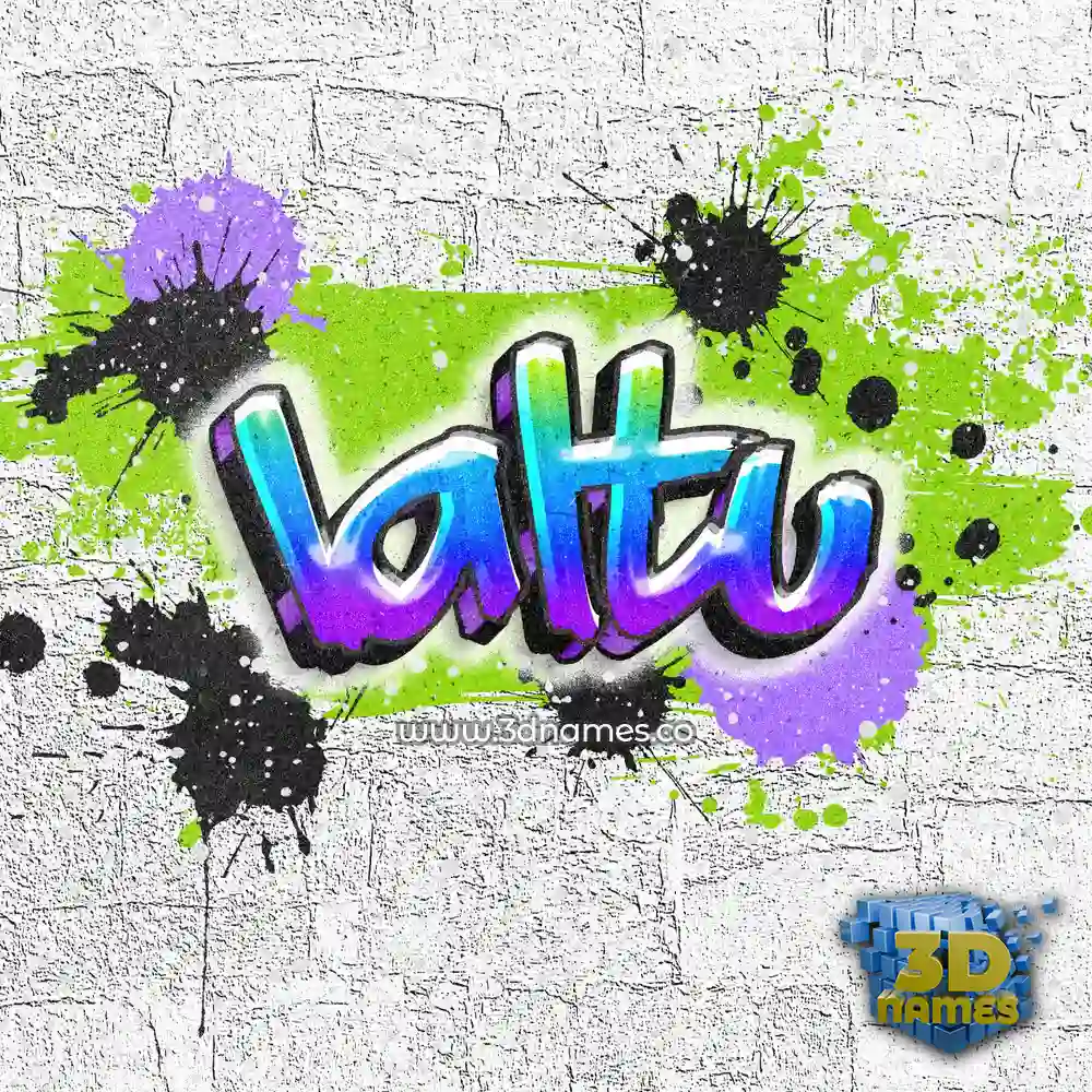 laltu in Graffiti Grunge style - 3D name wallpaper