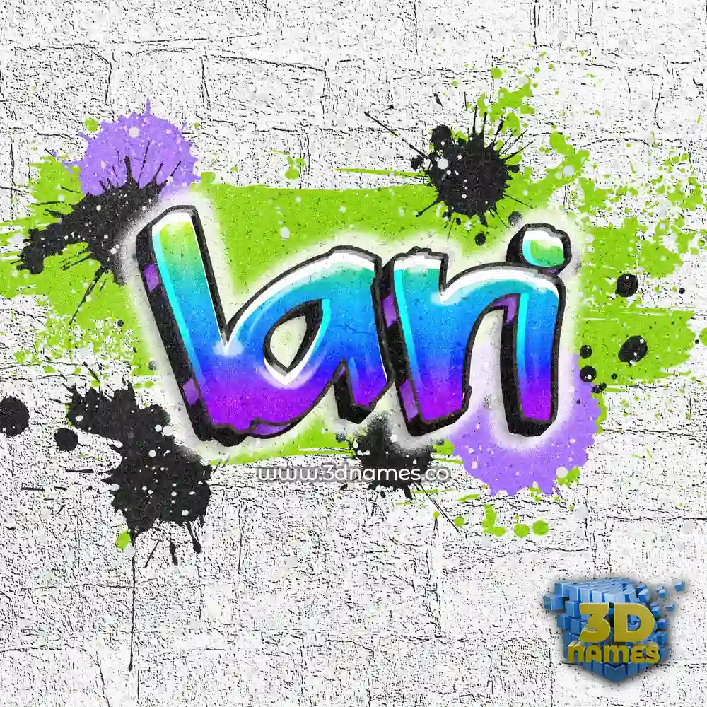 lari in Graffiti Grunge style - 3D name wallpaper