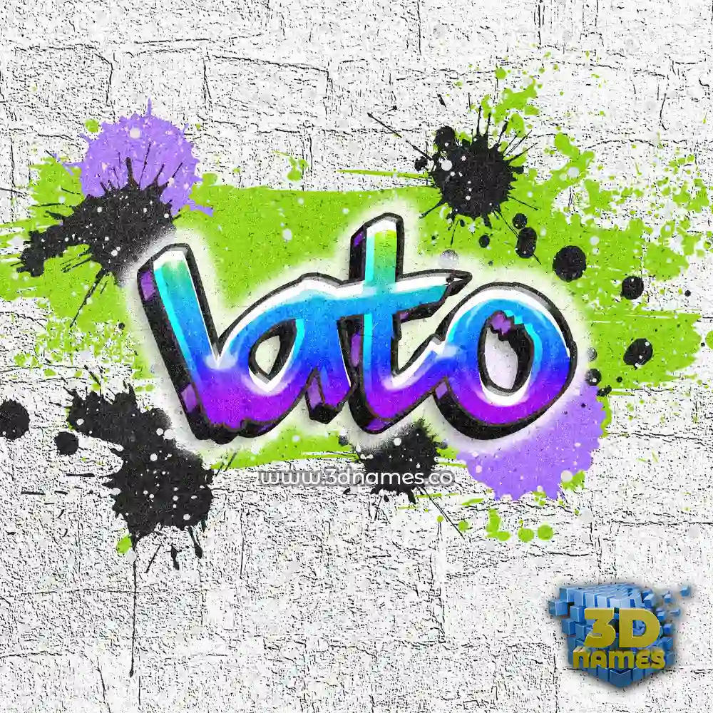 lato in Graffiti Grunge style - 3D name wallpaper