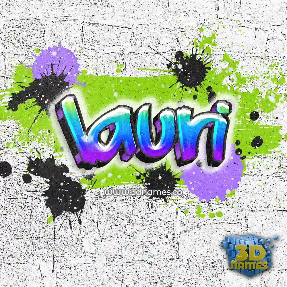 lauri in Graffiti Grunge style - 3D name wallpaper