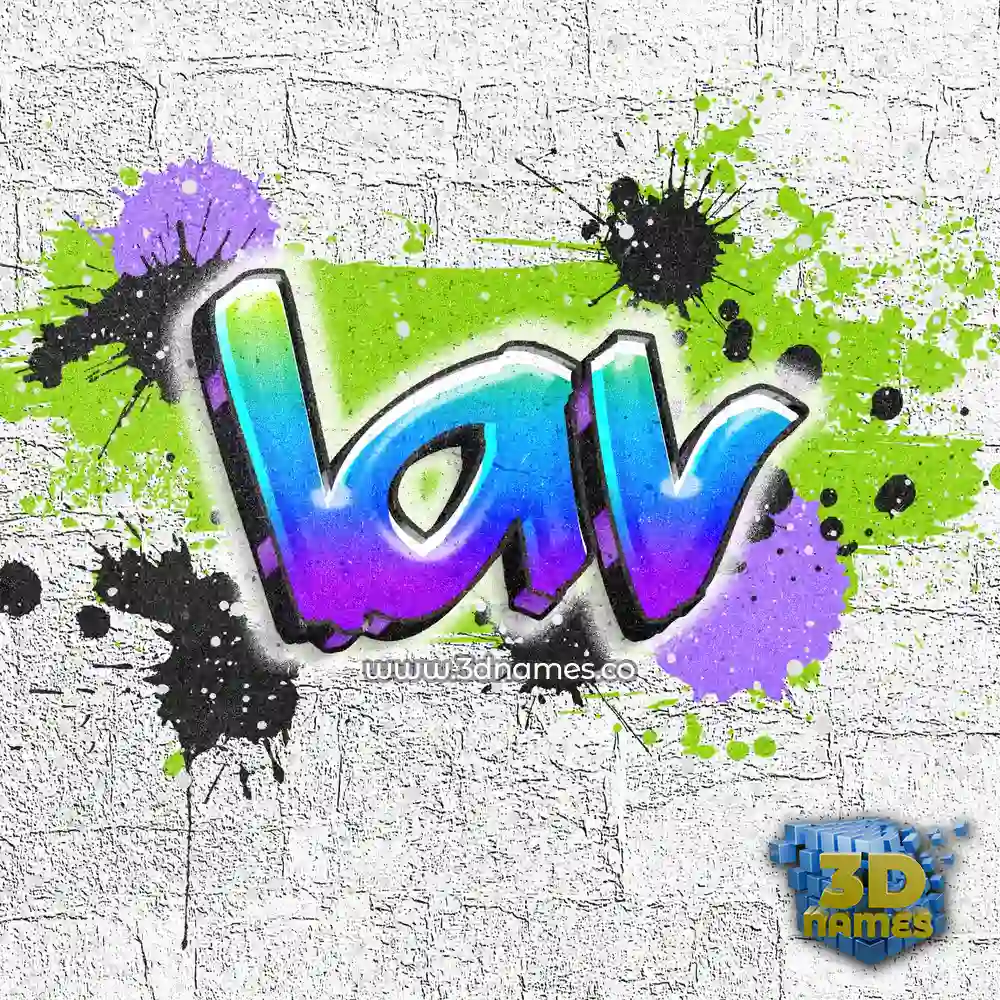 lav in Graffiti Grunge style - 3D name wallpaper