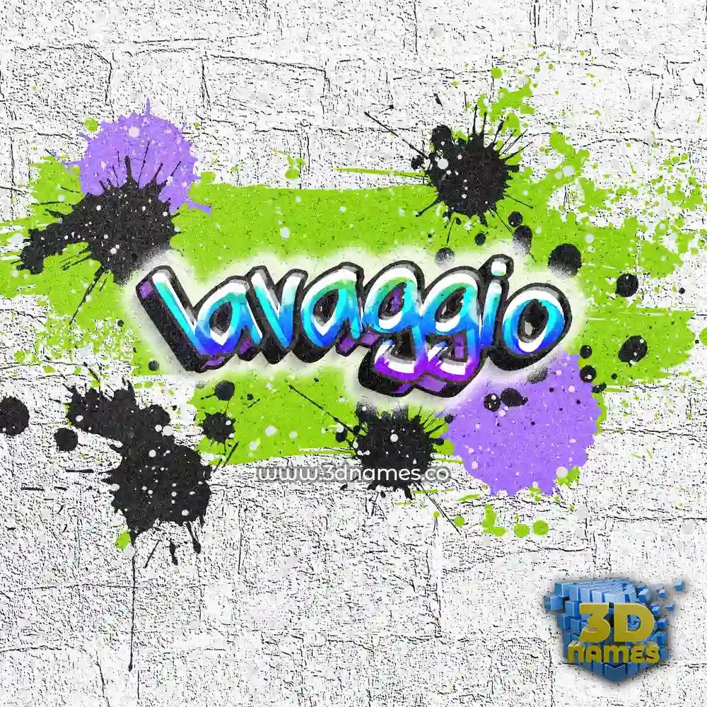 lavaggio in Graffiti Grunge style - 3D name wallpaper