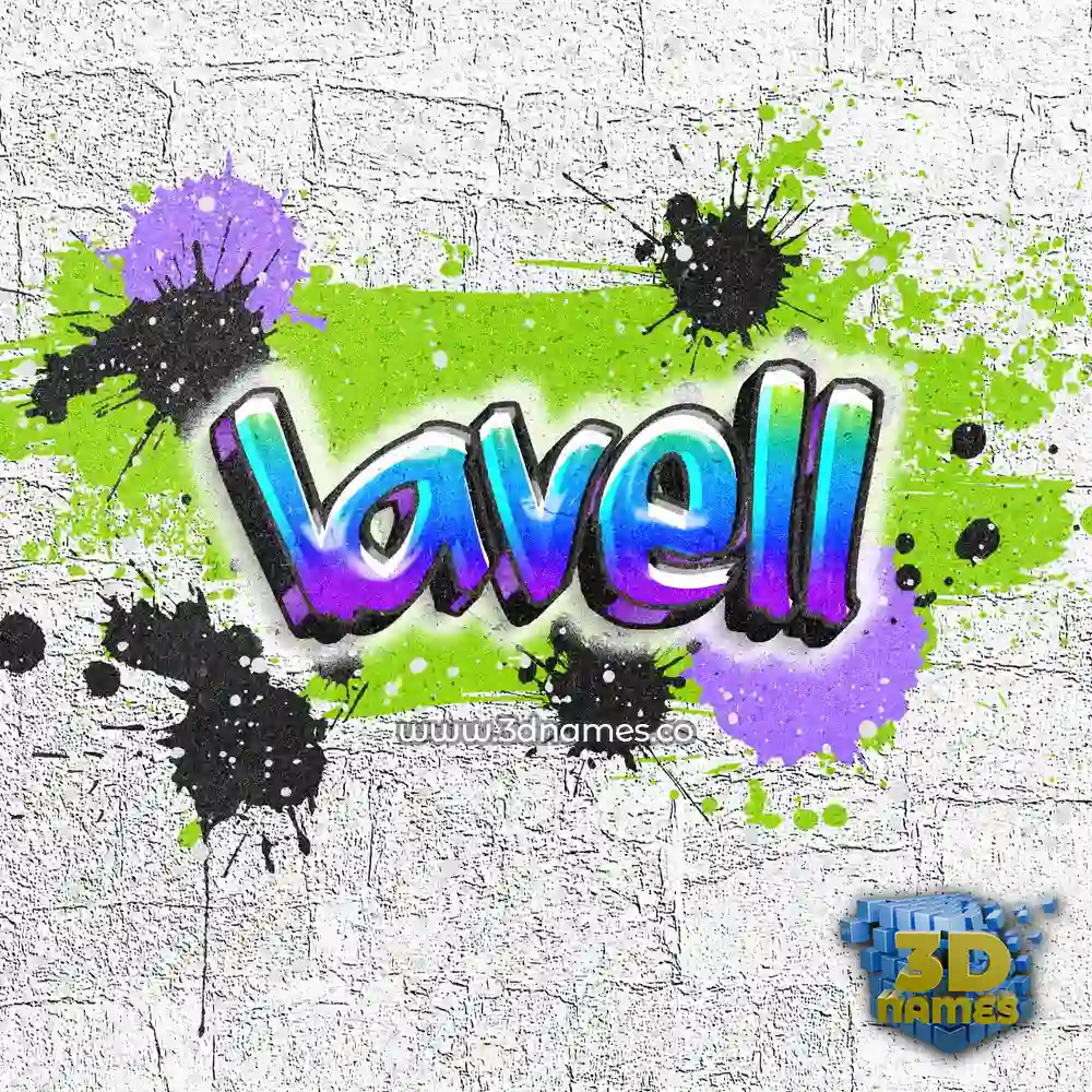 lavell in Graffiti Grunge style - 3D name wallpaper