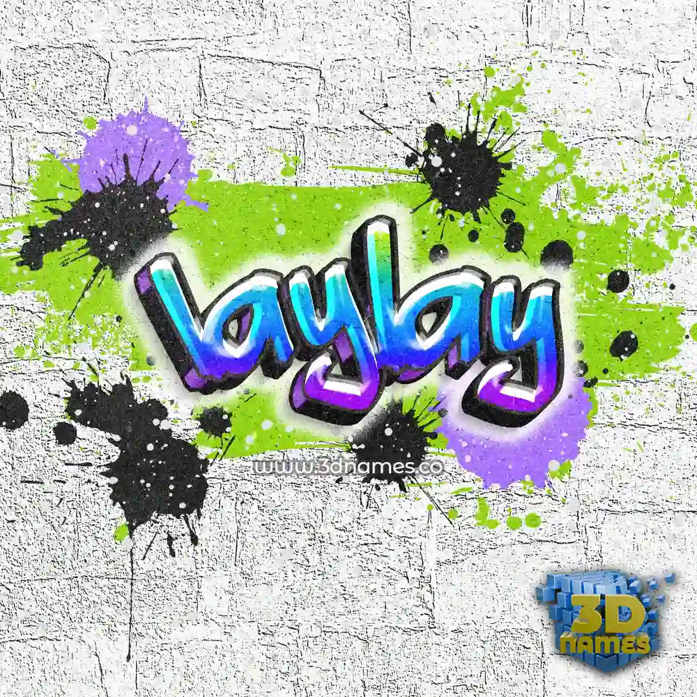 laylay in Graffiti Grunge style - 3D name wallpaper
